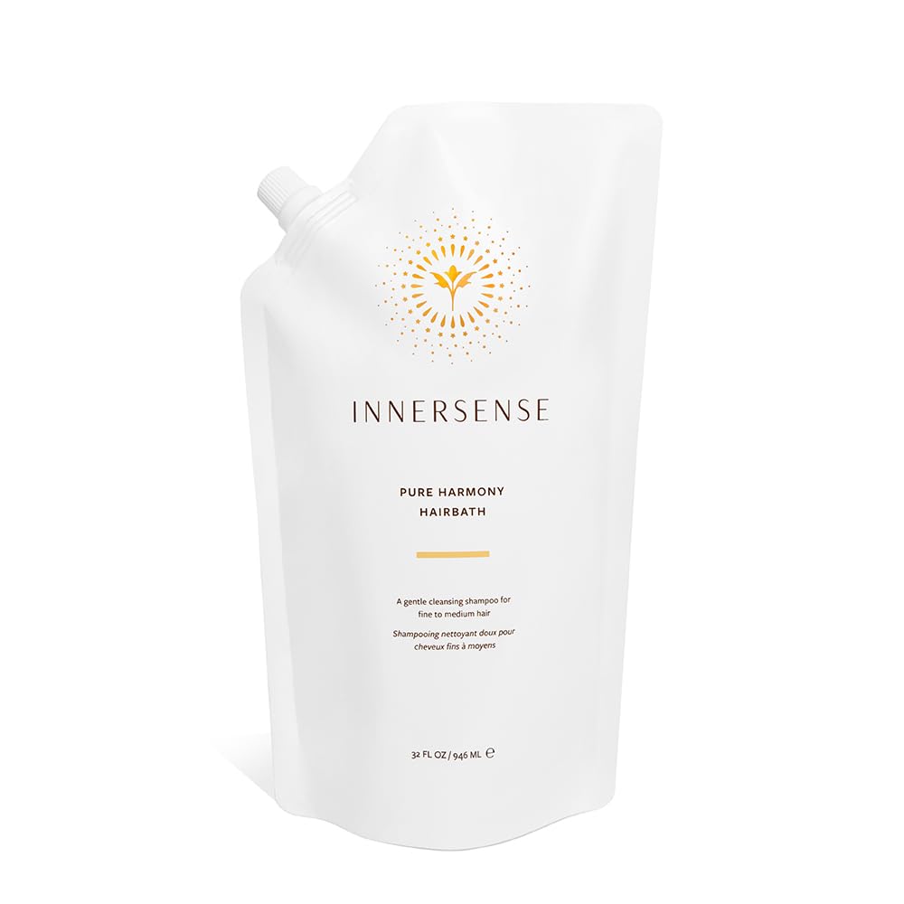 INNERSENSE Organic Beauty - Natural Pure Harmony Hairbath Shampoo | Non-Toxic, Cruelty-Free, Clean Haircare (32oz Refill Pouch) Beauty & Personal Care INNERSENSE