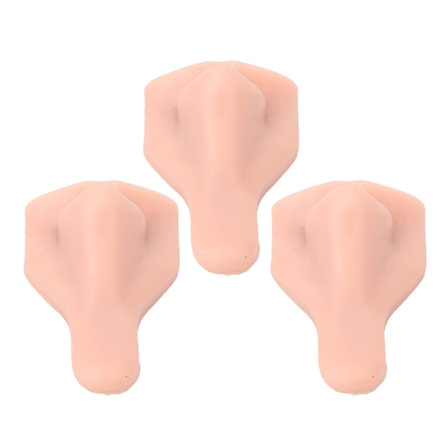 JTLB 3PCS Silicone Nose Model, Soft Flexible Reusable Simulation 3D Silicone Nose Model for Jewelry Display,Practice Teaching Instructions (Light Skin Beauty and Personal Care JTLB