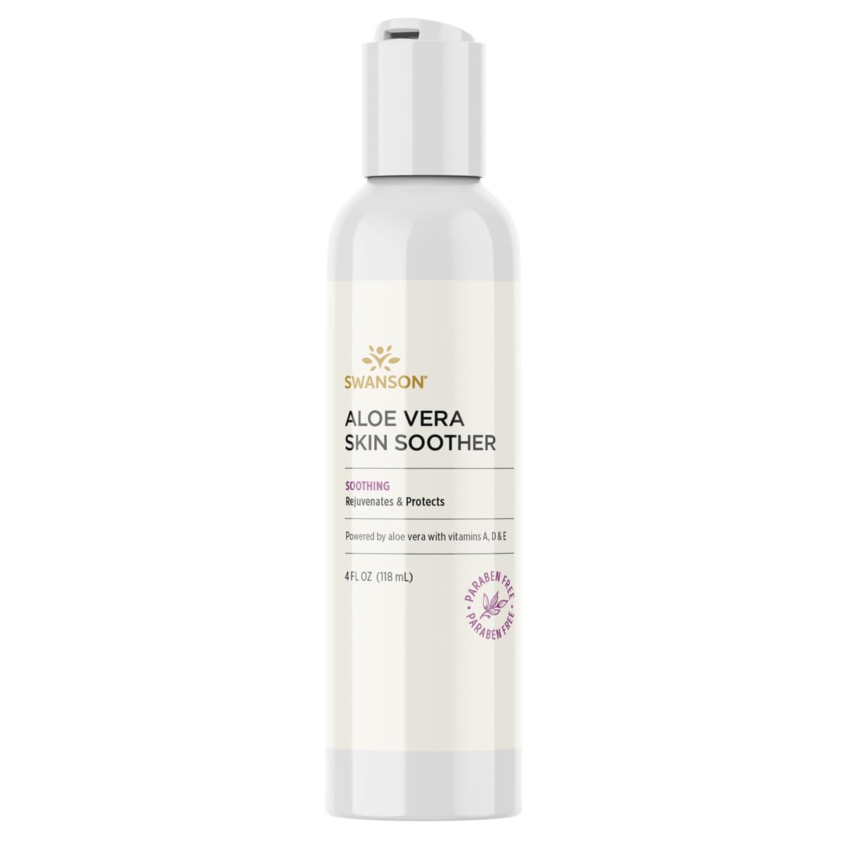 Swanson Aloe Vera Skin Soother 4 fl Ounce (118 ml) Gel Beauty & Personal Care Swanson