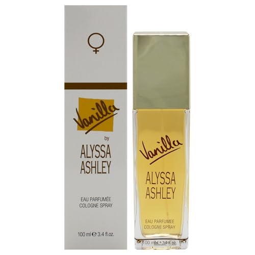 Alyssa Ashley Vanilla - Perfumes for Women and Cologne for Men - Vanilla Fragrance with White Flowers and White Rose Petals - 3.4 oz Cologne Spray Beauty & Personal Care ALYSSA ASHLEY