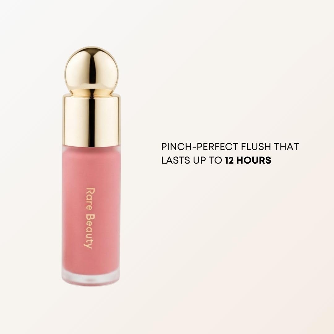 Rare Beauty Selena's Faves Mini Fragrance & Blush Set - EAU De Parfum Rollerball (.16 Fl Oz) and Liquid Blush in Happy (.25 Oz) Beauty & Personal Care Rare Beauty