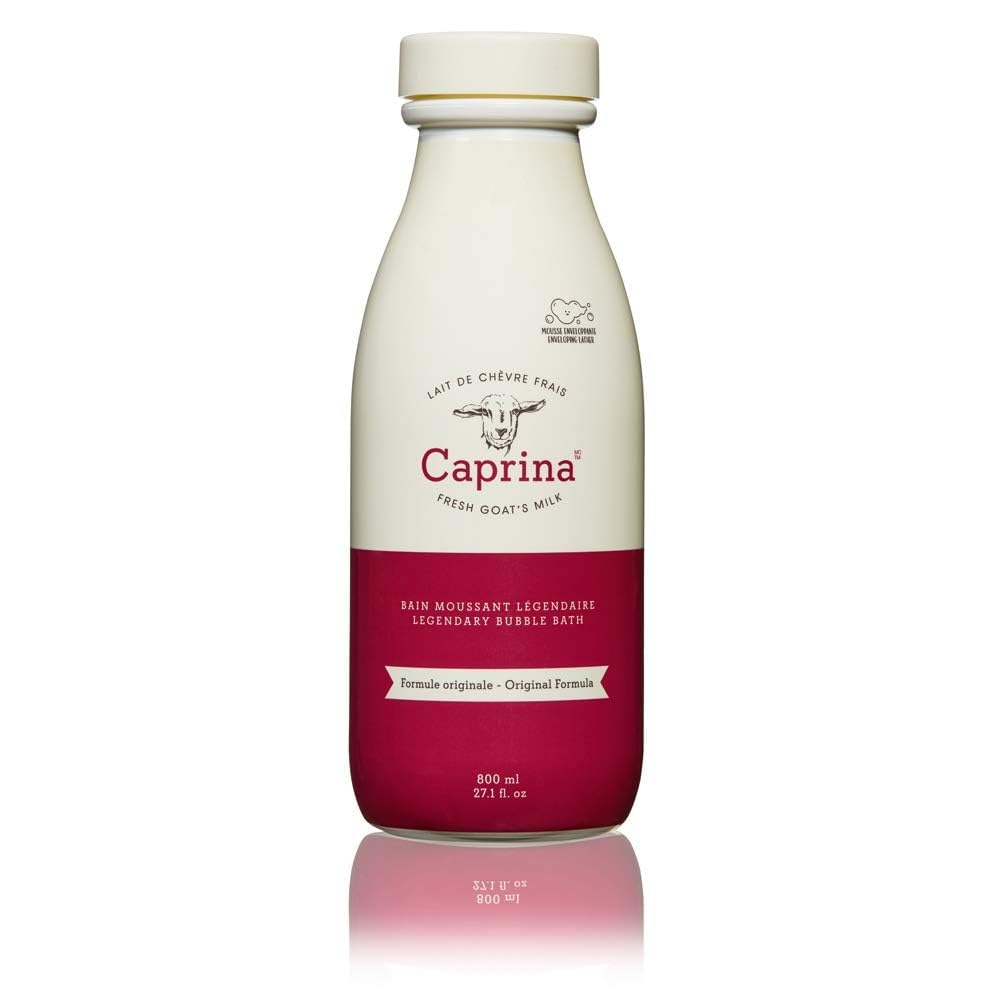 Caprina Legendary Bubble Bath, 1 L (33.8 fl oz), Now 25% More, Original, Classic Goat Milk Soak Beauty and Personal Care Caprina