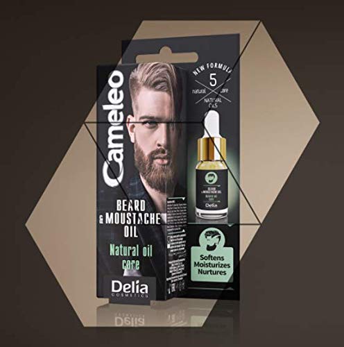 Delia Cameleo Men Beard and Moustache Oil Natural Oil Care 10ml Beauty and Personal Care Cameleo