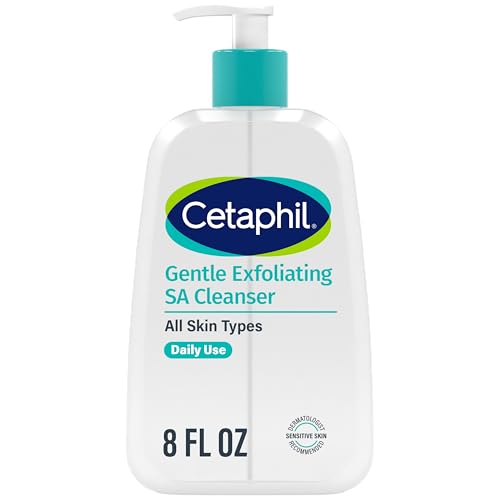 Cetaphil SA Gentle Exfoliating Face Wash, Salicylic Acid Cleanser, 8 fl oz Beauty and Personal Care Cetaphil Default Title