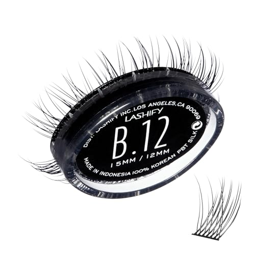 Lashify Bold 12mm Gossamer DIY Eyelash Extensions Refill, Black, Easy False Eyelashes for a Natural Look Beauty & Personal Care Lashify