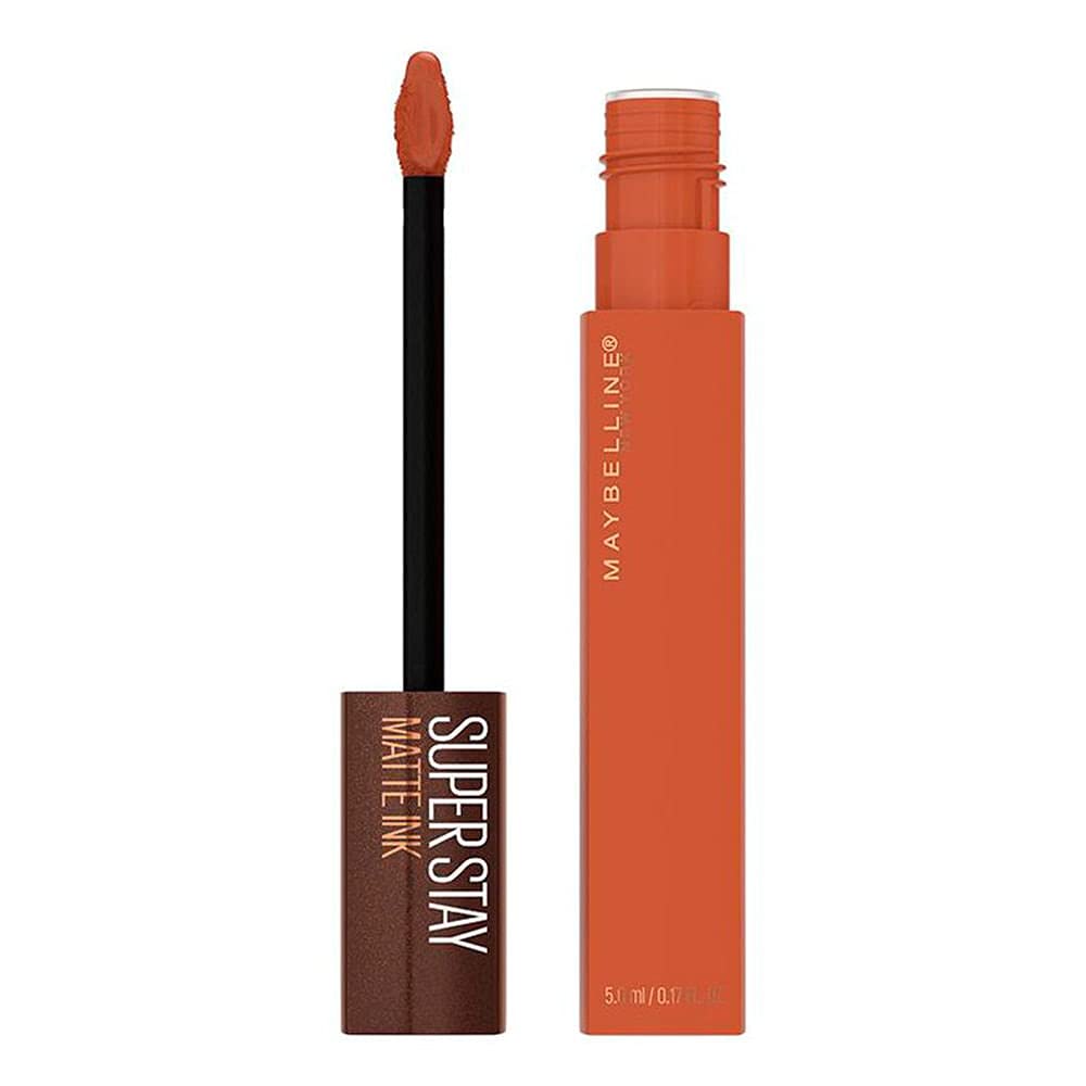 Maybelline New York SuperStay Matte Ink Liquid Lipstick, Coffee Edition, Caramel Collector, 0.17 Ounce