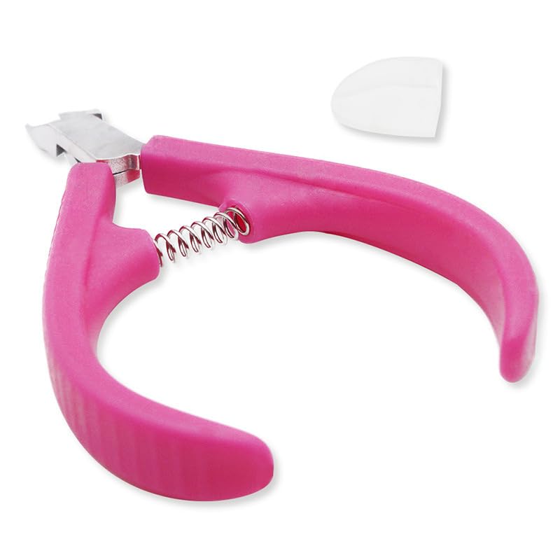 AKOAK Stainless Steel Cuticle Cutter, Plastic Handle, Sharp Blade, for Nail Care, Pedicure, Manicure Tools (Pink) Beauty and Personal Care AKOAK