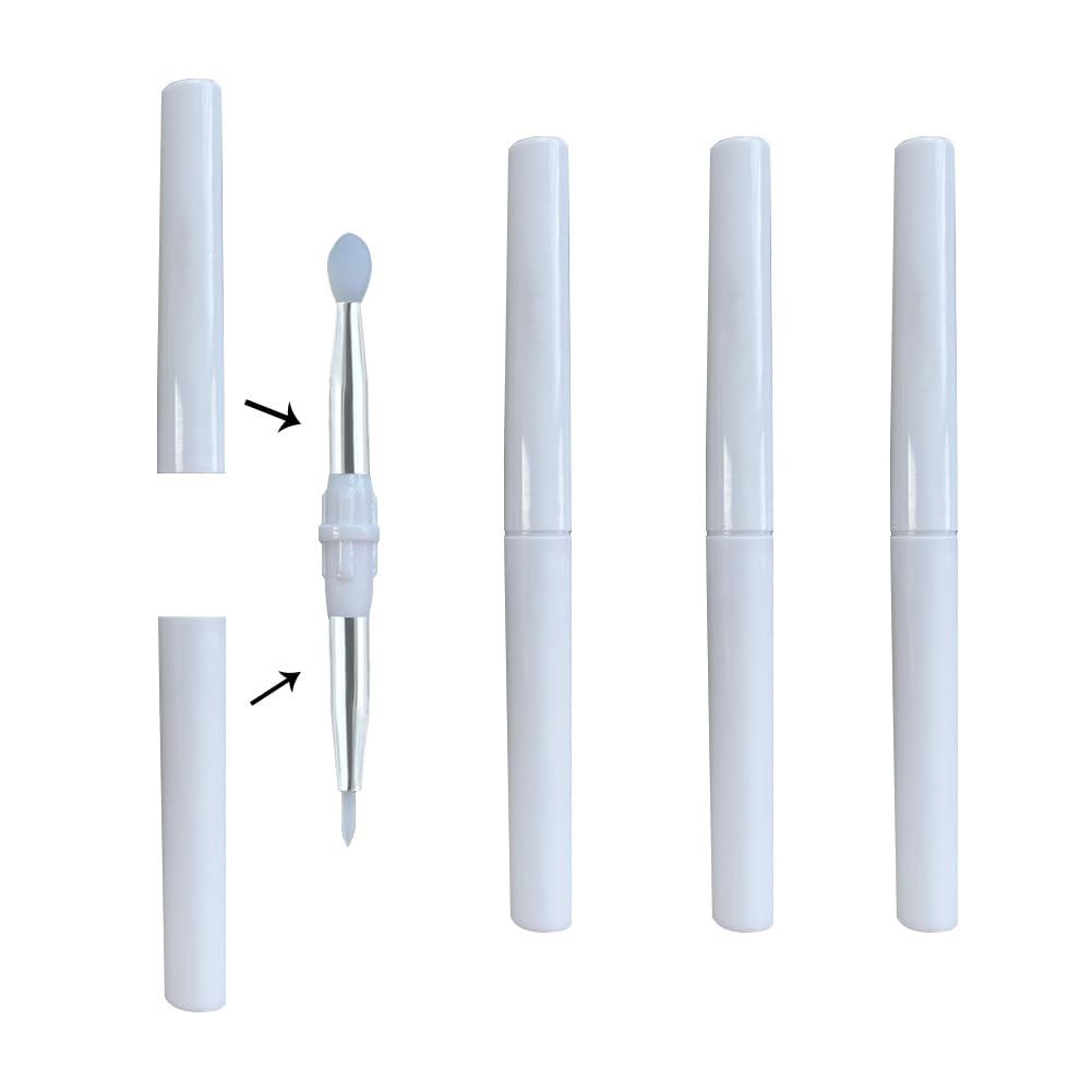 LORMAY 4 Pcs Double Sided Silicone Makeup Brushes for Eyeliner, Eyeshadow, and Lip Mask Beauty & Personal Care LORMAY