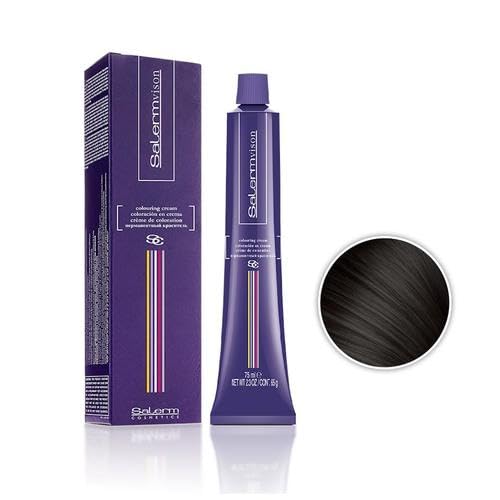 Salerm Cosmetics VISION Salermvision Permanent Cream Hair Color Dye (w/Sleek Steel Pin Rat Tail Comb) Haircolor Creme, Gray Coverage in 30 minutes Beauty & Personal Care SALERM