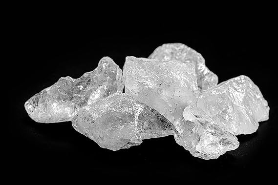 FLFWLASS-Alum Stone Block - White Alum Crystal Rock - Phitkari Crystal Stone of Alumbre - Natural Piedra de Alumbre Alum Stone - Shaving Stone Chunks Beauty and Personal Care FLFWLASS