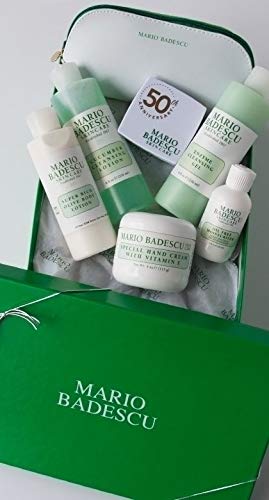 Mario Badescu MB Favorites Collection, Skin Care Gift Set Includes SPF 17 Moisturizer, Enzyme Cleansing Gel, Cucumber Cleansing Lotion, Hand Cream Beauty & Personal Care Mario Badescu
