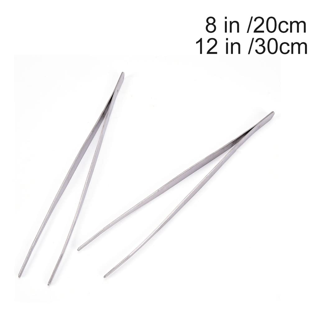Eyelash Extension Tweezers Straight Tip 20 / 30cm Stainless Steel Tweezers for Eyelash Extensions, Eyelash Tweezers for Extensions, Eyelash Tweezers Beauty and Personal Care TopHomer