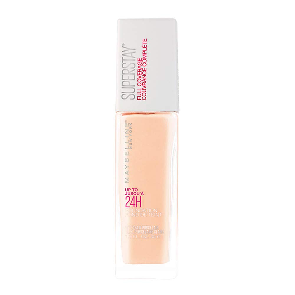 Maybelline Super Stay Full Coverage Liquid Foundation Active Wear Makeup, Up to 30Hr Wear, Transfer, Sweat & Water Resistant, Matte Finish, Fair