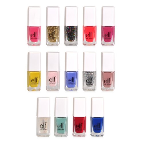 e.l.f. 14 Piece Nail Polish Cube, Brights, 2.8 Fluid Ounce Beauty & Personal Care e.l.f.