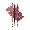 FITGLOW Beauty Vegan Lip Liner Pencil Trio | Hydrating Plumping Lip Liner Kit with Blending Brush | Smudge-Proof Lip Perfector | Define & Sculpt | Beauty & Personal Care FITGLOW