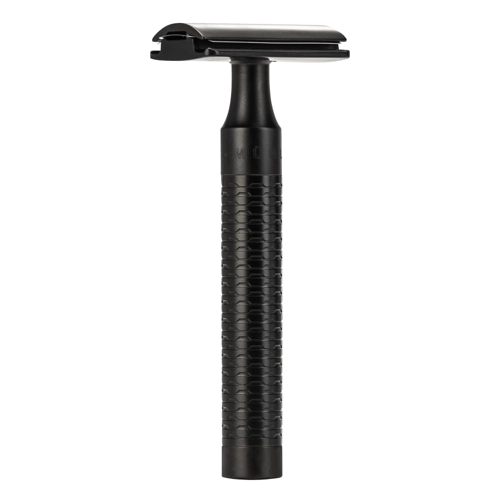 MÜHLE ROCCA Jet Black Stainless Steel Safety Razor Beauty and Personal Care MÜHLE