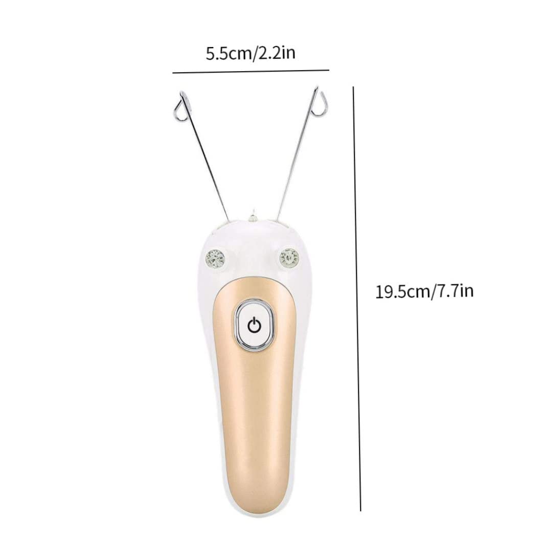 Electric Hair Remover Body Facial Threading Epilator with Cotton Thread Hair Shaver Golden. Beauty and Personal Care Eioflia