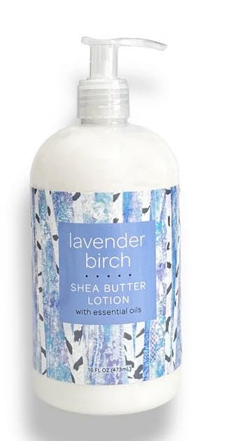Greenwich Bay Trading Lavender Birch Lotion, 16 fl oz pump bottle. Hydrating body lotion with shea butter, cocoa butter & vitamin E. Soothing lavender Beauty & Personal Care Greenwich Bay Trading Company