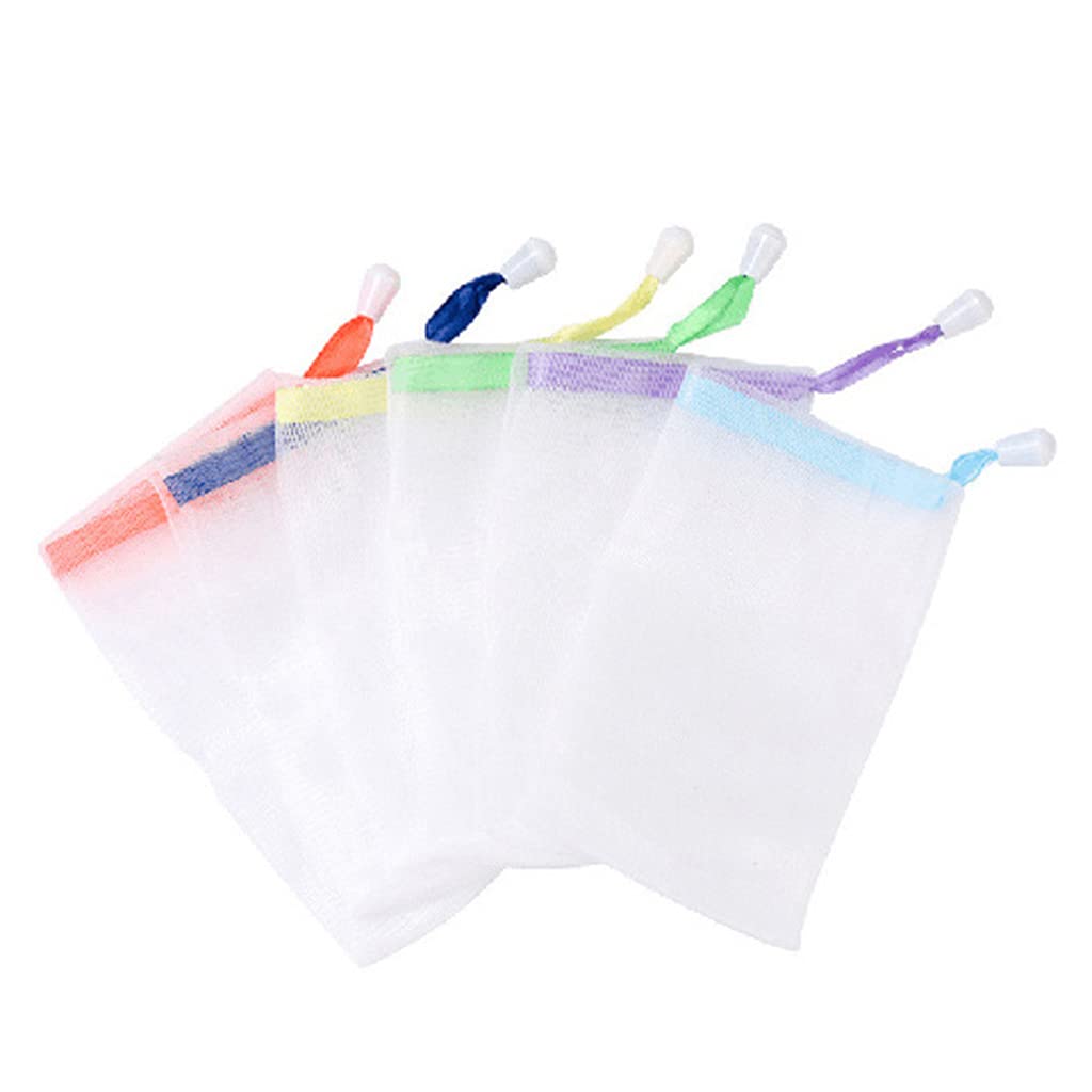 kobeIeen 2 Pcs/Set Portable Hangable Handmade Bag Bath Shower Foaming Cleansing Net Beauty and Personal Care kobeIeen