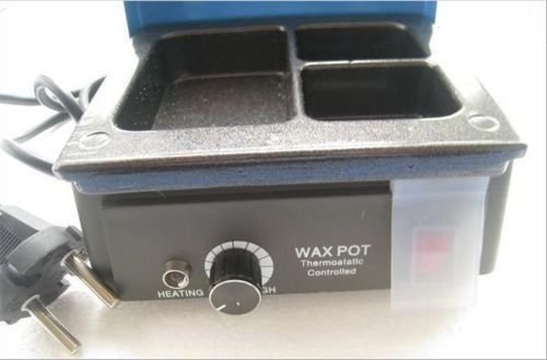 Doc.Royal Lab 3 Well Wax Heater Wax Heating Analog Dipping Pot Melting Melter 110V (US Stock) Beauty and Personal Care DOC.ROYAL