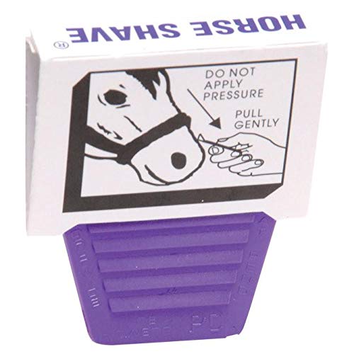Horse Shave - Purple, Plastic, Modern Disposable Grooming Razor. 6-Pack for Horse Owners & Groomers Beauty and Personal Care Horse Shave