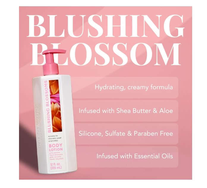 ScentWorx Blushing Blossoms 12 oz Body Lotion Beauty & Personal Care ScentWorx by Slatkin + Co.