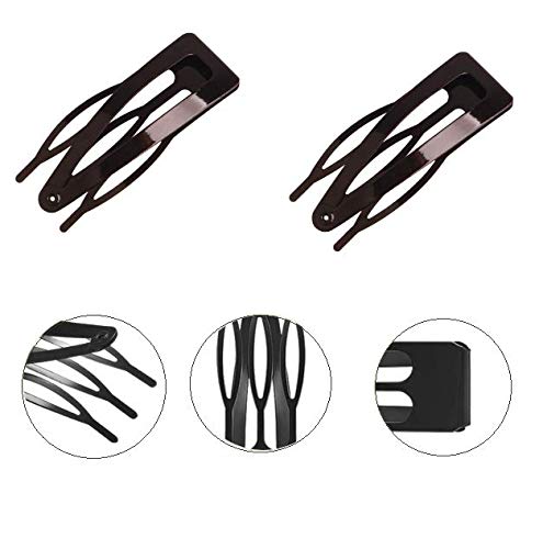 KDDOM 10 Pieces Double Grip Metal Hair Clips, Black Snap Hair Clips Hair Barrettes for Women, Girls, Salon Hair Beauty & Personal Care KDDOM