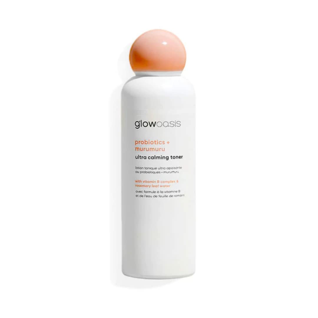 glowoasis Probiotics + Murumuru Ultra Calming Facial Toner | Hydrating Toner | Face Toner for Women and Men | Face Toner | Fragrance-Free Toner Beauty & Personal Care glowoasis