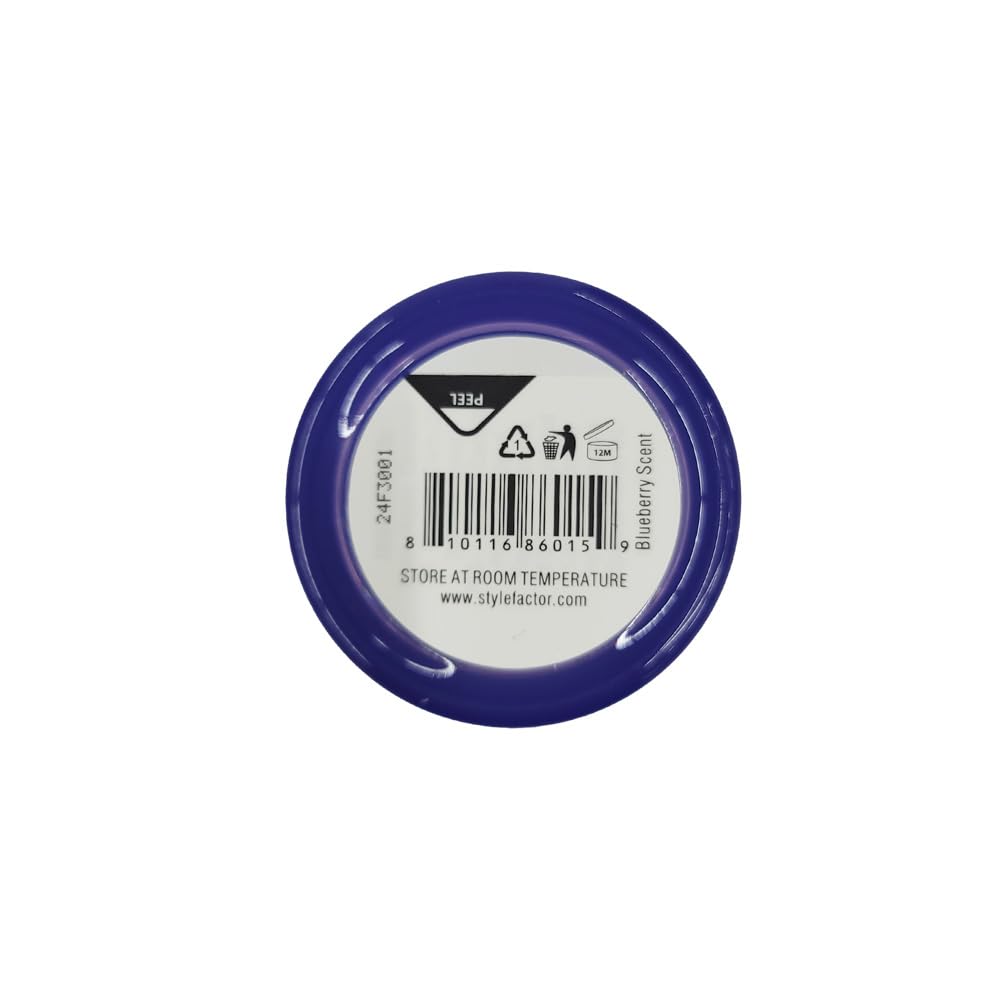 Style Factor EDGEBOOSTER Strong Hold Water-Based Pomade 0.85 Oz Mini Travel Size (0.85 Fl Oz (Pack of 1), Blueberry) Beauty & Personal Care Style Factor