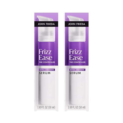 John Frieda Frizz Ease Extra Strength Hair Serum for Thick & Coarse Hair, Anti-Frizz Smoothing Serum with Argan & Coconut Oil, 1.69 fl oz, Pack of 2 Beauty & Personal Care John Frieda