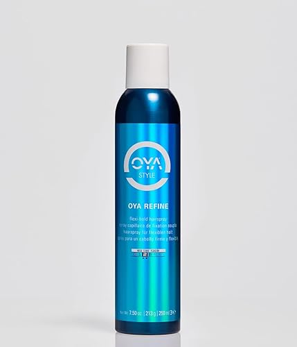 OYA REFINE Flexi-Hold Hairspray - Lightweight Flexible Hold Finishing Hair Spray for Fine Medium Hair - Volumizing Fast Drying Aerosol Shaper for All Beauty & Personal Care OYA