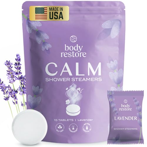 Body Restore Shower Steamers Aromatherapy 15 Pack - Christmas Stocking Stuffers, Birthday Gifts for Women, White Elephant, Relaxation, Self Care… Beauty & Personal Care Body Restore