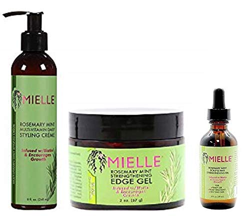 Mielle Rosemary Mint Styling Product Combo (CREAM&GEL&OIL) Beauty & Personal Care Mielle Rosemary