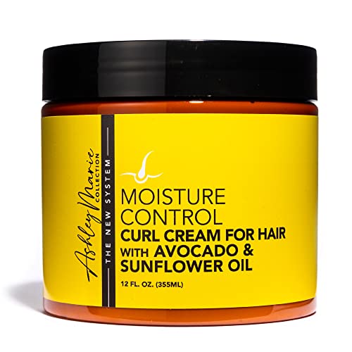 The Hair Diagram - Ashley Marie Moisture Control Curl Cream with Avocado & Sunflower Oil - Natural Ingredients - Anti Frizz Curly Hair Styling Cream Beauty & Personal Care The Hair Diagram