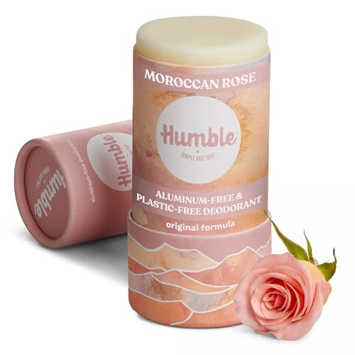 HUMBLE BRANDS Deodorant Stick, Moroccan Rose - Aluminum-Free Deodorant for Women & Men with Baking Soda, Essential Oils & Beeswax - Underarm Skincare Beauty and Personal Care HUMBLE SIMPLE AND TRUE.