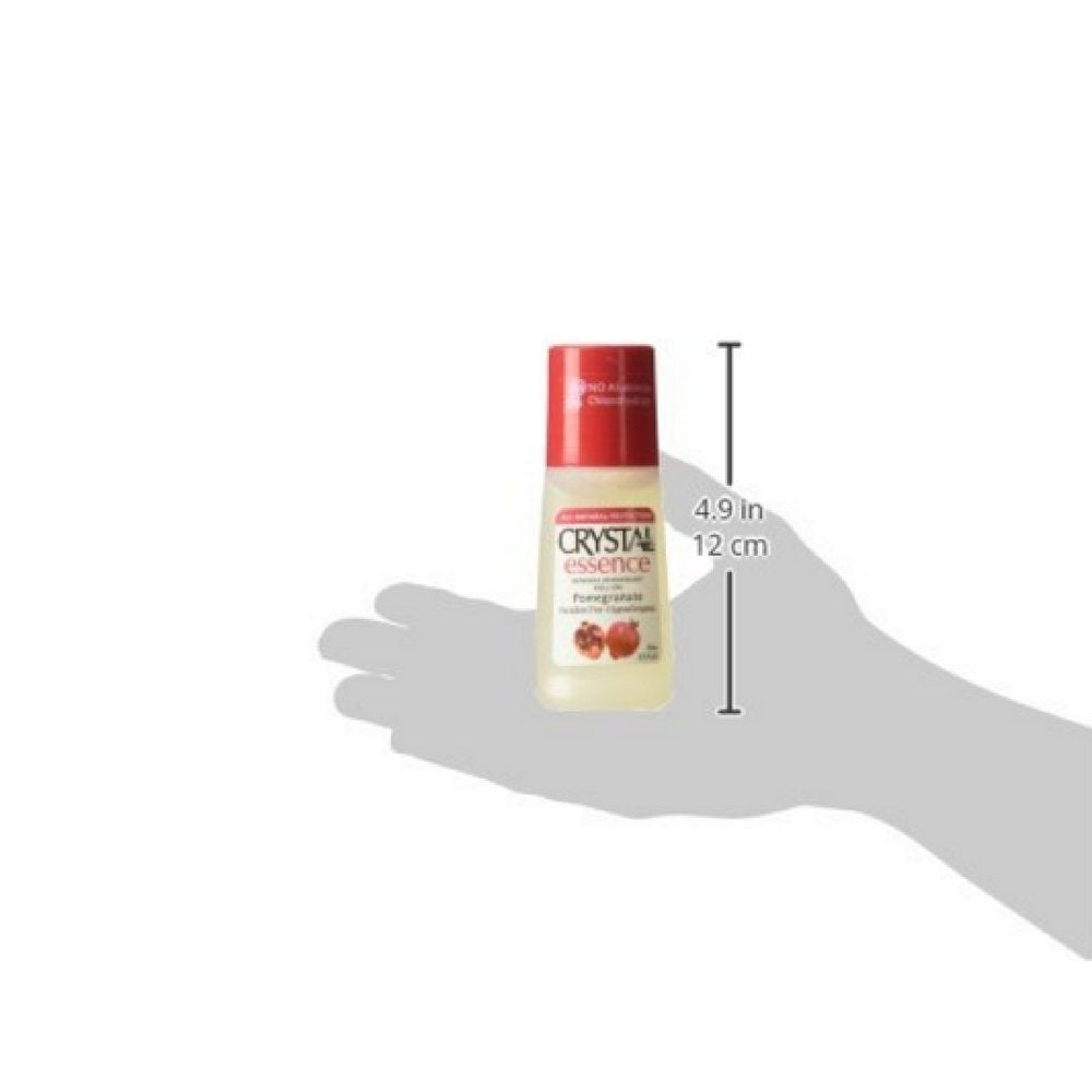 Crystal Deodorant Essence Roll-On 2.25 Ounce Pomegranate (66ml) (6 Pack) Beauty and Personal Care Crystal Essence