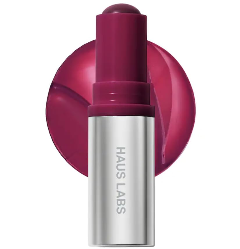 HAUS LABS BY LADY GAGA Color Fuse Lip + Cheek Blush Balm Stick in Glassy Acai & ENTEL Aloe Vera Sheet Masque (BONUS) Beauty & Personal Care HAUS LABS BY LADY GAGA