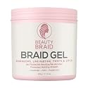 Beauty Braid Studio Braiding Gel Strong Hold for Knotless Braids, Edges & Twists - No Flakes, No Residue, Professional Styling Gel - 17.1 oz Beauty & Personal Care Beauty Braid Studio