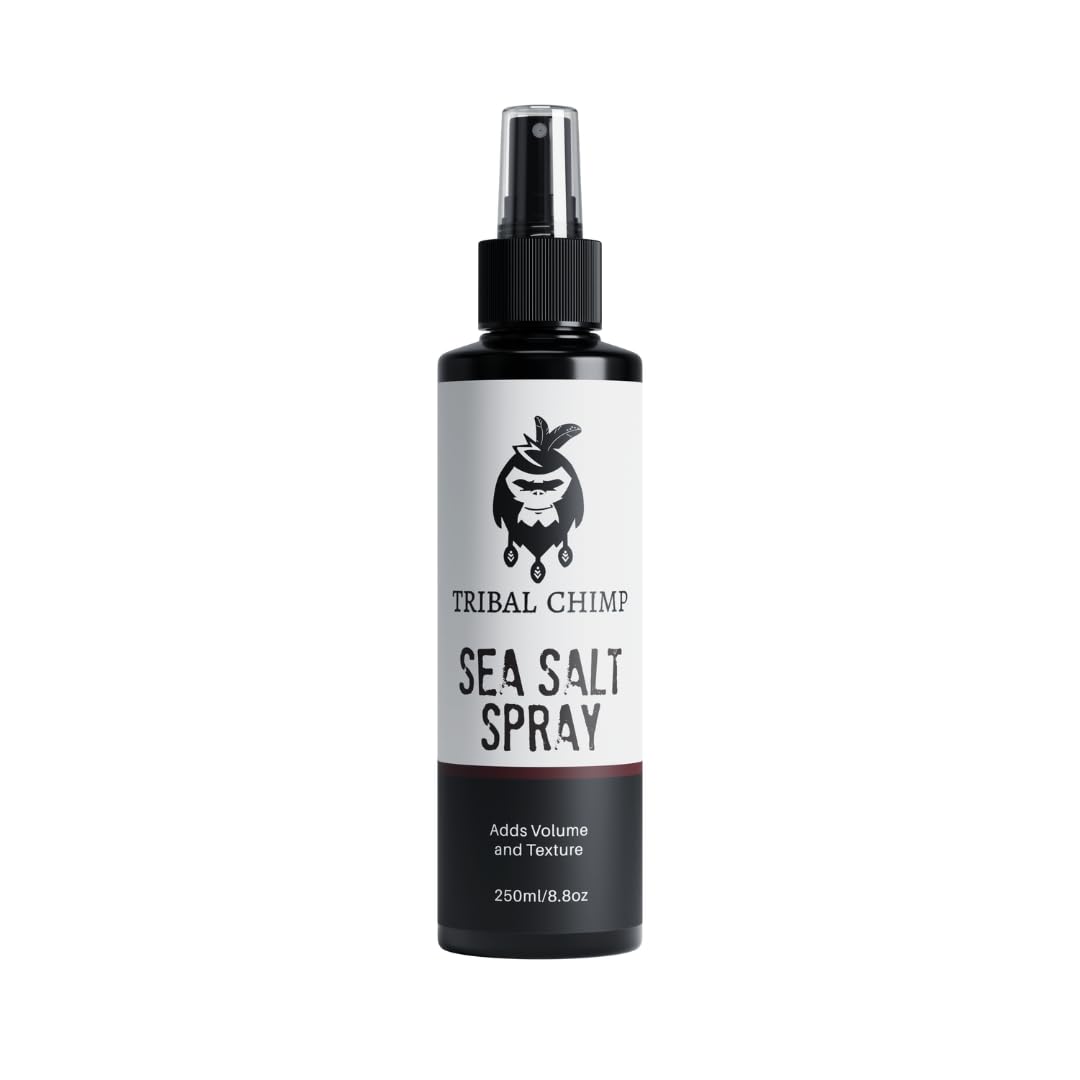 Tribal Chimp Sea Salt Spray for Men 250ml - Sea Salt Hair Spray for Volumizing, Thickening & Texturizing Hair of All Types - Strong Extra Hold Beauty & Personal Care Tribal Chimp