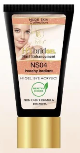 HyGEL Hybrid Nail Gel, Nude Skin Collection SINGLES, 60ml (Peachy Radiant, NS04)