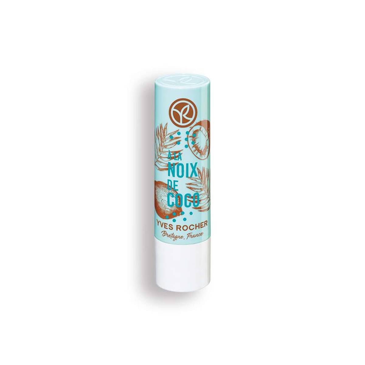 Yves Rocher Lip Balm Coconut, 4.8g/0.17oz - Nourishing Lip Care, Hydrating Lip Balm, Exotic Scent, Long-Lasting Moisture, Soft and Smooth Lips Beauty and Personal Care Yves Rocher