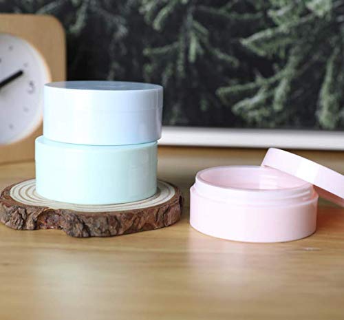 LASSUM 3 Pieces 5ml Plastic Empty Loose Powder Container Make-up Loose Powder Puff Box Case with Sifter and Lids (Random Color) Beauty & Personal Care LASSUM