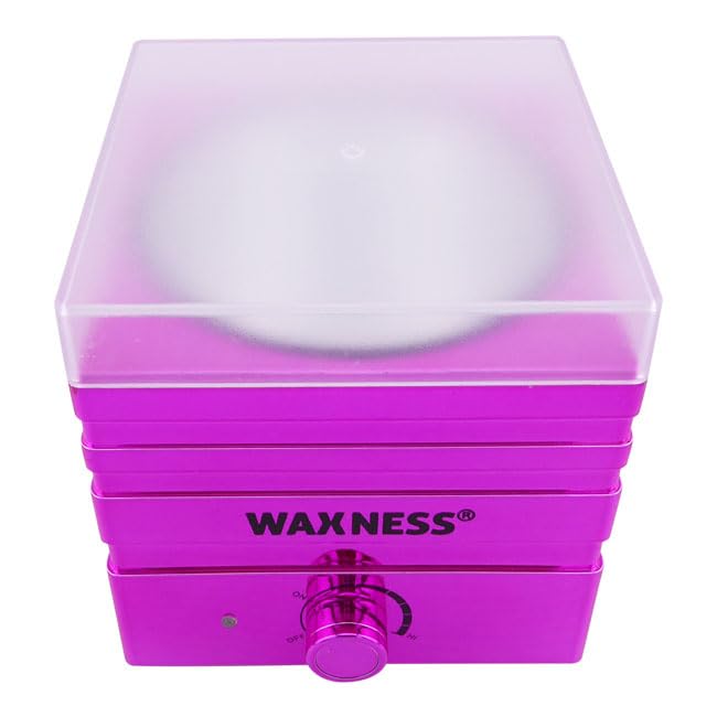 Waxness Mini W-CUBE Wax Heater - Fucsia, Fits 5 oz Tins, Includes Silicone Insert, Compact Wax Warmer for Precision Use Beauty and Personal Care Waxness