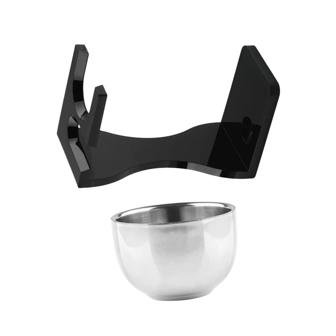 gklwVSlwv 1set Beard Brush Stand Shaving Bowl and Holder for Men Rack for Convenient Storage and Drying Men's Grooming Tool for Daily Use Beauty and Personal Care gklwVSlwv