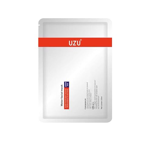 BeautyMall 1 Pack of 5 Sheets UZU Water Facial Mask, Moisturizing Mask Soothing Hydrating Firming Lifting Facial Mask, 30ml *5 Beauty & Personal Care BeautyMall