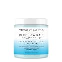 Deep Pore Exfoliating Face Mask with Blue Sea Kale Grapefruit - for Blackheads, Dead Skin Removal, Clarifying & Hydrating - Vegan & Clean Skincare Beauty & Personal Care VITAMINS AND SEA BEAUTY