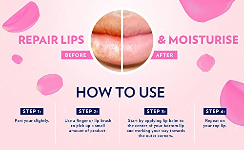 Vaseline Lip Therapy Lip Balm Mini, Rosy Lips - Lip Repair in a Container for Cracked, Dry Lip - Travel Size 0.25 oz (Pack of 4) Beauty and Personal Care Vaseline