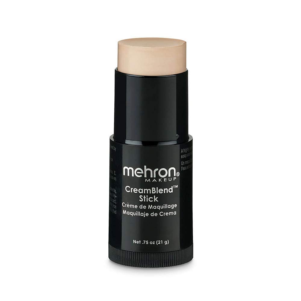 Mehron Makeup CreamBlend Stick | Face Paint, Body Paint, & Foundation Cream Makeup | Perfect for Halloween .75 oz (21 g) (Light 1) Beauty & Personal Care Mehron