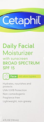 Cetaphil Daily Facial Moisturizer, SPF 15, Fragrance Free, 4 Oz Beauty & Personal Care Cetaphil
