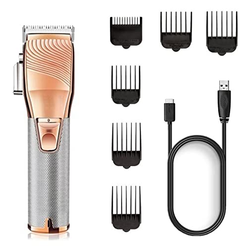 GLESVOWIO Pro Hair Clipper Barber Professional Fading Blending Strong Motor Rechargeable Trimmer Electric Cutting Kit(Cr34) Beauty and Personal Care GLESVOWIO